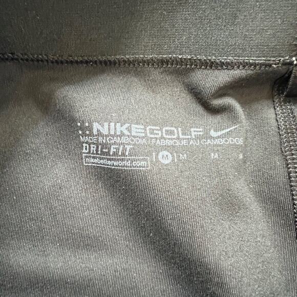 Nike Tights Womens M Medium Black Golf Dri Fit Carbon Heather Pull On Fitted - Picture 5 of 10